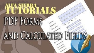 How to create fillable pdf forms with calculated fields  Scribus [upl. by Ellekcir560]