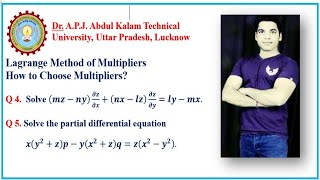 5 Lagrange Method of MultipliersUNITIMATHEMATICSIVAKTU [upl. by Zetnahs979]