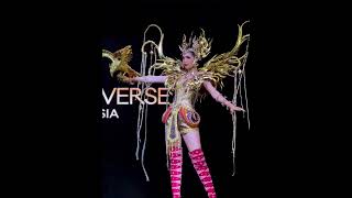 Persembahan National Costume Clara Sha Press Conference Gos To Miss Universe missuniverse [upl. by Ecnatsnoc]