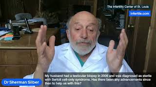 Dr Silber Aug 22 Has there been advancements with treatment for Sertoli CellOnly syndrome [upl. by Doug]