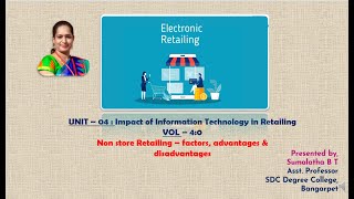 Retail Management VOL  40 Impact of IT in Retailing [upl. by Einohtna25]