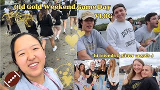 old gold weekend game day at depauw saturday VLOG LAST ONE AS A SENIOR [upl. by Whatley885]