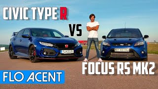 Essai Honda CIVIC TYPE R VS FOCUS RS MK2 sur circuit  Je mattendais pas à ça [upl. by Dannie826]