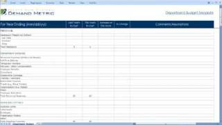 Department Budget Template [upl. by Esimehc]