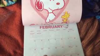 VHSCalendar Update for August 16 2019  Peanuts 2020 Calendar unboxing [upl. by Nylekcaj]