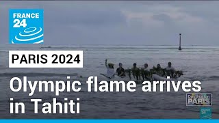 Paris 2024 Olympic flame arrives in Tahiti • FRANCE 24 English [upl. by Tereb475]