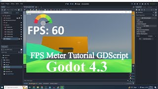 Godot 4 FPS Meter Tutorial Godot 43 Show FPS on Screen PCMobile  GDScript [upl. by Nylanaj924]