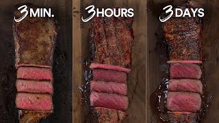 Time Experiment How long should you cook your STEAK [upl. by Nnylhtak]