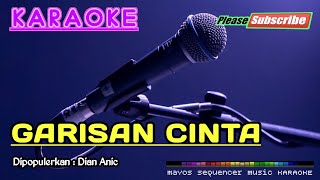 GARISAN CINTA Dian Anic KARAOKE [upl. by Muhan]