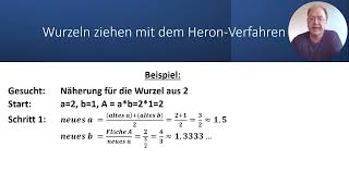 Quadratwurzeln numerisch berechnen mit dem HeronVerfahren [upl. by Syxela]