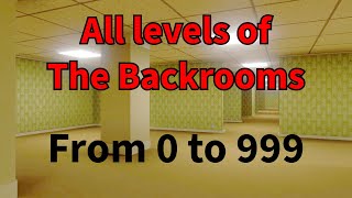 Every discovered normal level of the Backrooms From 0 to 999 REUPLOADED amp UPDATED [upl. by Petronella22]