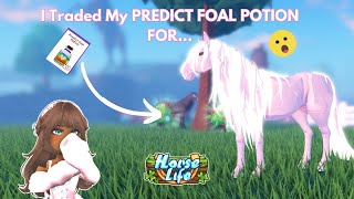 I Traded my Predict Foal Potion for a GLOWING Pink Kelpie Horse Life Roblox [upl. by Prebo]