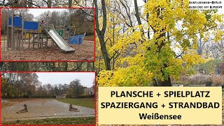 Weißensee Spielplatz Plansche Wasserspielplatz Spaziergang Strandbad Ausflugmama Berlin [upl. by Ferna34]