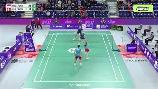 Rinov RivaldyPhita H Mentari INA Vs Mads VestergaardC Busch Denmark  Orleans Masters 2024 [upl. by Kcinnay]