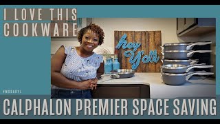 I Absolutely LOVE This Cookware Calphalon Premier Space Saving Cookware Review [upl. by Aube322]