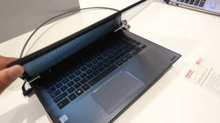 Toshiba Satellite Radius 14  HandsOn  4K  IFA 2015 [upl. by Middleton]