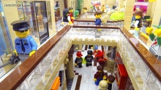 LEGO Shopping MALL 10000 pcs 17 shops 2 stories custom MOC [upl. by Alya]