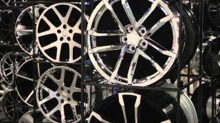 SEMA 2013  Replica Wheels in all sizes colors and finishes from Factory Reproductions [upl. by Mullen358]