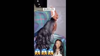 Hairstylist Reacts To Silk Press Roller Set haircare reaction naturalhair hairstylist [upl. by Choo]