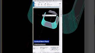 How to Create Conical Bent Plate in Tekla Structure  Steel Detailing  teklastructures [upl. by Autum]