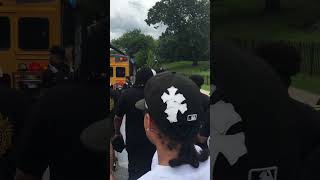 KRSOne leading todays HipHop51March entering Crotona Park amp leading the BDP quotSouth Bronxquot chant [upl. by Uttica]