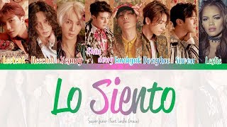 SUPER JUNIOR  슈퍼주니어 Lo Siento Feat Leslie Grace Color Coded Lyrics HanRomEng [upl. by Ayihsa]