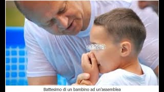 BATTESIMO DI BAMBINI TESTIMONI DI GEOVA  un video di battesimo in casa [upl. by Nani765]