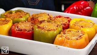 Elevate your Dinner Game with These Irresistible Stuffed Bell Peppers [upl. by Hersch538]