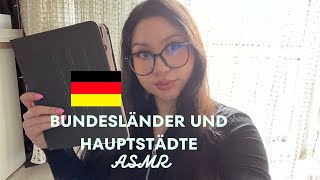 Trying to pronounce German States l Deutsche Bundesländer l german asmr l Deutsch asmr [upl. by Ilarin]