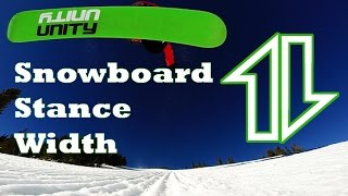 How to find YOUR snowboard stance width [upl. by Liryc]