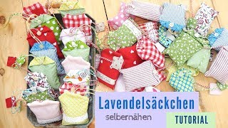 Lavendelkissen zum selbernähen  Tutorial für Anfänger [upl. by Etnuhs446]