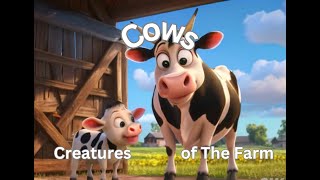 Cows Creatures of the Farm  Fun Kids Cartoon Song  Kindergarten Nursery Rhymes  Learning  Babys [upl. by Caryn]