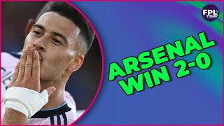 CRYSTAL PALACE 0  2 ARSENAL  MATCH REACTION  FPL [upl. by Egag]