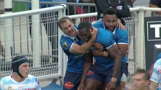 TOP 14  Essai de Christian AMBADIANG CO  Castres Olympique – Racing 92 [upl. by Norret19]