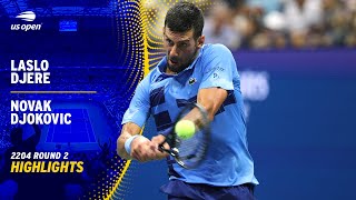 Laslo Djere vs Novak Djokovic Highlights  2024 US Open Round 2 [upl. by Lea]