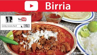 BIRRIA DE RES  Vicky Receta Facil [upl. by Aseram]