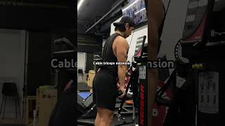 Cable triceps extension [upl. by Dloreg]