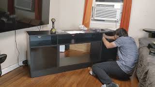 70inch Fireplace TV Stand Setup Video [upl. by Nerual613]