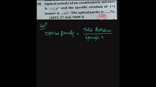 optical activity specific rotation iitjee neet organic chemistry class11 chemistry online [upl. by Akcinat]