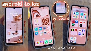 how to install iPhone 15 Pro Max any android smartphone  like official iphone ✨️ [upl. by Attenwad]