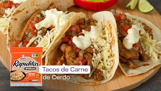 Receta de Tacos de Carne de Cerdo [upl. by Locin985]