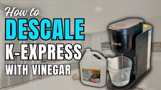 DESCALE WITH VINEGAR Keurig K Express Coffee Machine [upl. by Sara-Ann661]