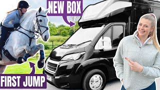 MEET MY NEW HORSE BOX  Jams 1st jump [upl. by Calder]