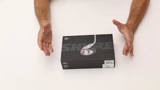 Unboxing Shure Auriculares Aislantes de Sonido SE846 [upl. by Alleram]