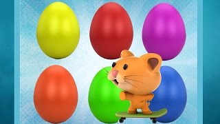 Animated Surprise Easter Eggs for Learning Colors [upl. by Aurora423]