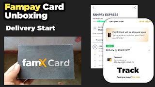 new fampay card unboxing how to track your fampay card order famx card unboxing famx card deliver [upl. by Leyameg492]