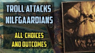 Troll Attack all choices  Thronebreaker the Witcher Tales  Some Trolls Have All the Luck [upl. by Rachelle585]