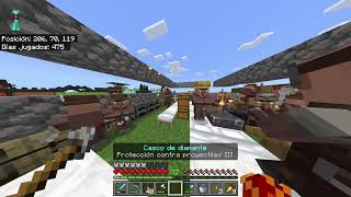 Haciendo granja de hierro Minecraft Bedrock Survival Tecnico [upl. by Leik]