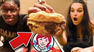 TRYING WENDYS FOR THE FIRST TIME [upl. by Oneg]