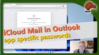 Setup iCloud Mail in Outlook with Appspecific passwords [upl. by Anet952]